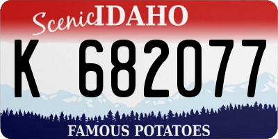 ID license plate K682077
