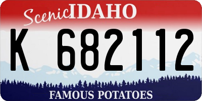ID license plate K682112