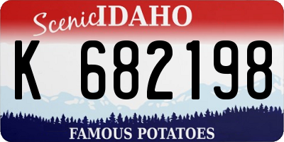ID license plate K682198