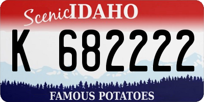 ID license plate K682222