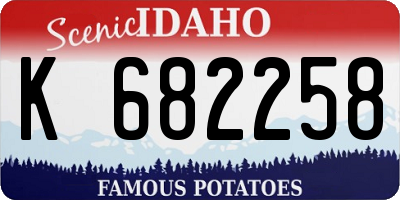ID license plate K682258