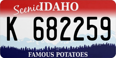 ID license plate K682259