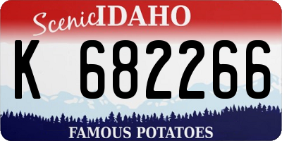 ID license plate K682266