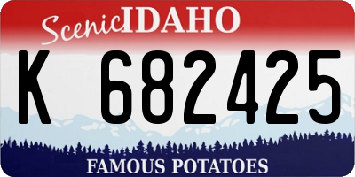 ID license plate K682425