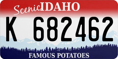 ID license plate K682462