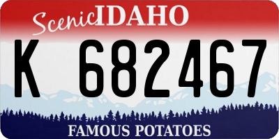 ID license plate K682467