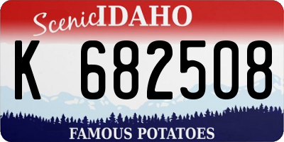 ID license plate K682508
