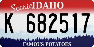 ID license plate K682517