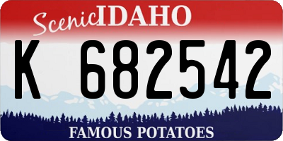 ID license plate K682542