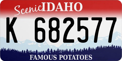 ID license plate K682577