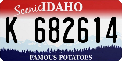 ID license plate K682614