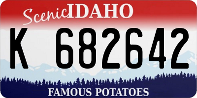 ID license plate K682642