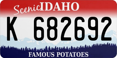 ID license plate K682692