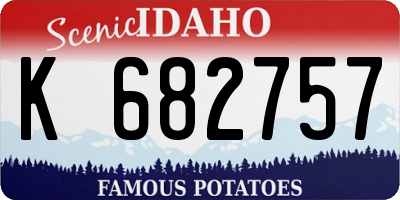 ID license plate K682757