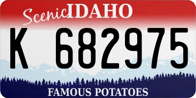 ID license plate K682975