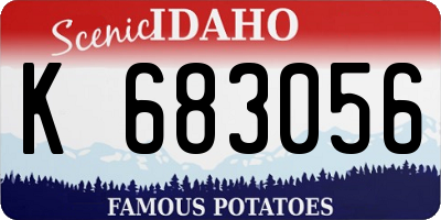 ID license plate K683056