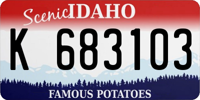 ID license plate K683103