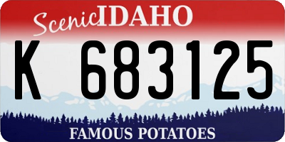 ID license plate K683125