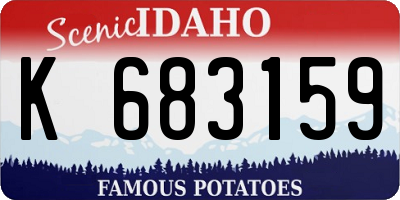 ID license plate K683159