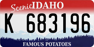 ID license plate K683196
