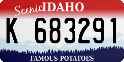 ID license plate K683291