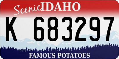 ID license plate K683297