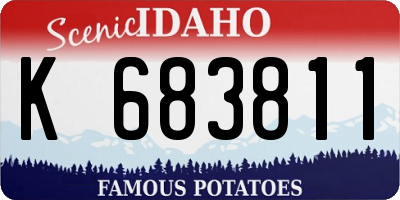 ID license plate K683811