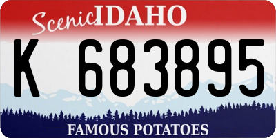 ID license plate K683895
