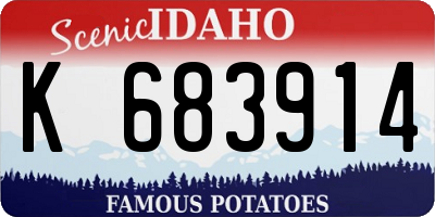 ID license plate K683914