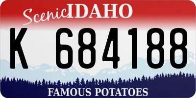 ID license plate K684188