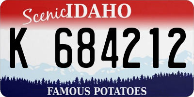 ID license plate K684212