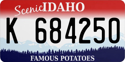 ID license plate K684250
