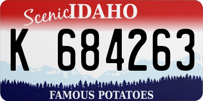 ID license plate K684263