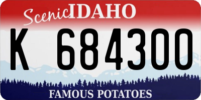 ID license plate K684300