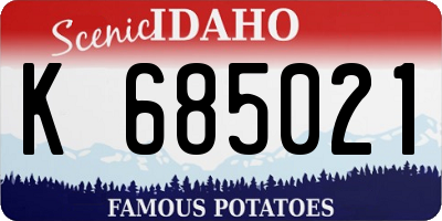 ID license plate K685021
