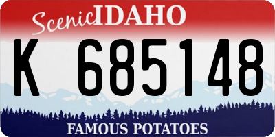 ID license plate K685148