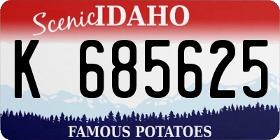 ID license plate K685625