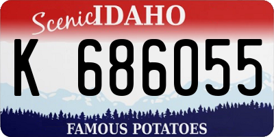 ID license plate K686055