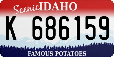 ID license plate K686159