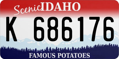 ID license plate K686176