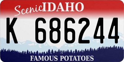 ID license plate K686244