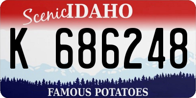 ID license plate K686248