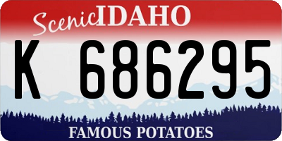 ID license plate K686295