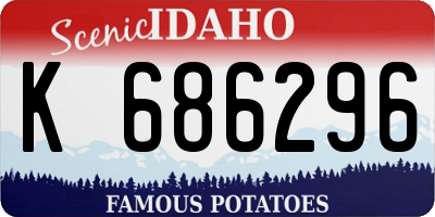 ID license plate K686296