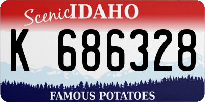 ID license plate K686328