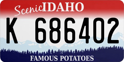 ID license plate K686402