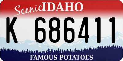 ID license plate K686411