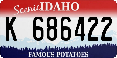 ID license plate K686422