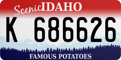 ID license plate K686626