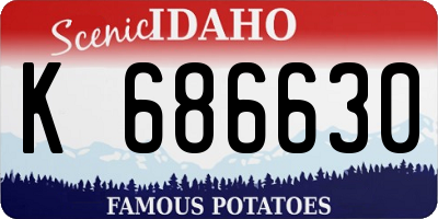 ID license plate K686630